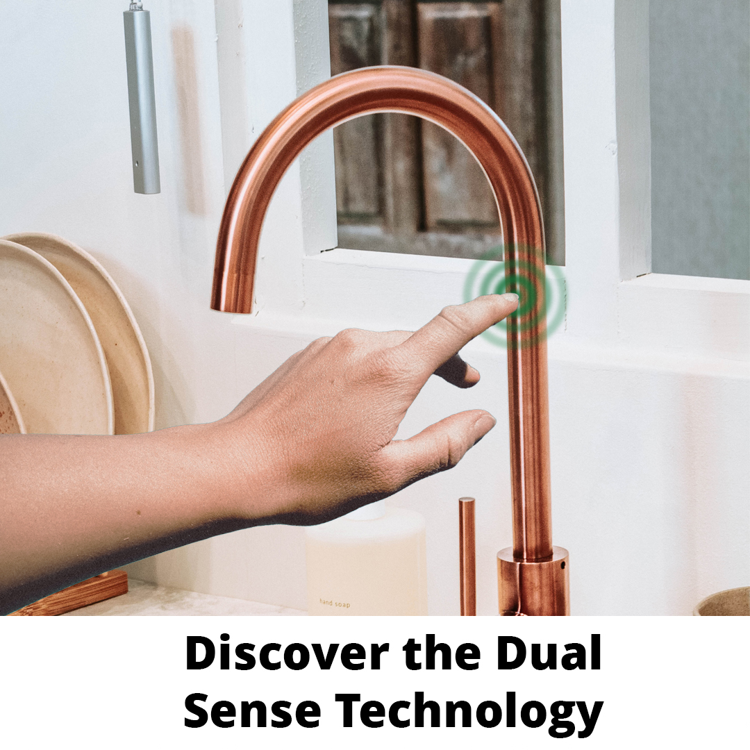 Discover the Dual Sense Technology, adapting how to turn on and off the water flow and how they want to run it. Discover this new technology!